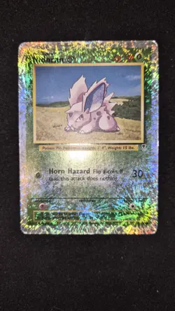 Pokemon Nidoran M 83/110 Reverse Holo Legendary Collection Card HP/DMG Played - Image 1