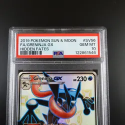 PSA 10 Greninja GX SV56/SV94 Pokemon Hidden Fates Full Art Holo Card - Image 2