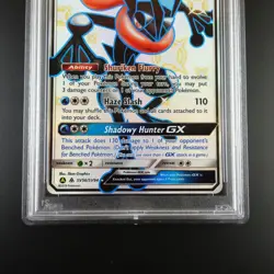 PSA 10 Greninja GX SV56/SV94 Pokemon Hidden Fates Full Art Holo Card - Image 3
