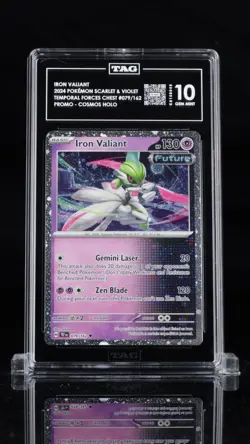 Iron Valiant 079/162 Scarlet & Violet Promo Cosmos Holo Pokemon TAG 10 - Image 1