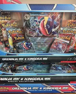Lot of (2) Pokemon Greninja ex & Kingdra ex Special Collection - New & Sealed 🔥 - Image 1