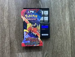 (VERY HEAVY) 33.1g Pokemon TCG Destined Rivals Sleeved Booster Pack (SEALED)? - Image 1