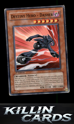 1st Edition Destiny HERO - Dasher DP05-EN010 YuGiOh Common Duelist Pack 5: Aster - Image 1