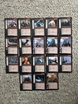 Lord Of The Rings TCG Series 1 The Fellowship Of The Ring SAURON RARES 18 CARDS - Image 1