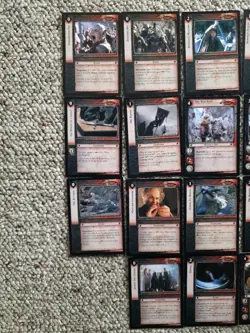 Lord Of The Rings TCG Series 1 The Fellowship Of The Ring SAURON RARES 18 CARDS - Image 2