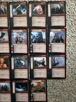 Lord Of The Rings TCG Series 1 The Fellowship Of The Ring SAURON RARES 18 CARDS - Image 3
