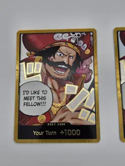 Lot (2) One Piece Gol.D.Roger GOLD DON!! Card (OP-13) English Pack Fresh - Image 3
