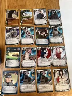 NARUTO CCG CHIDORI JUTSU VINTAGE 2002 COLLECTIBLE CARD GAME LOT OF 67 1ST Ed - Image 1
