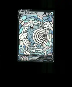 HOLO POLIWHIRL Card POLIWHIRL Stained Glass Pokemon Card READ DESCRIPTION BELOW - Image 1