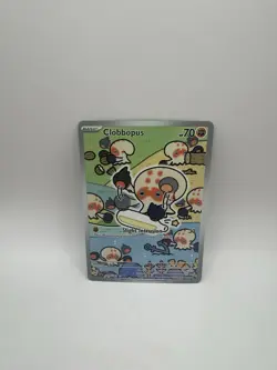 Pokemon TCG Surging Sparks Clobbopus Illustration Rare Holo Card 207/191 - Image 1
