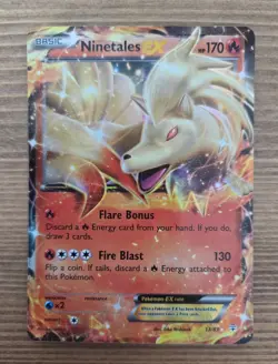 Lot of 2 Pokemon Ninetales Full Art Holo Cards - 2016 EX 13/83 & 2020 V 026/192 - Image 2