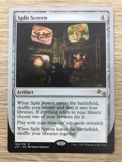 Split Screen MTG Magic the Gathering Card NM Near Mint Unstable UST - Image 1