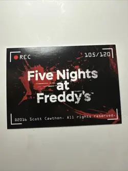 FNAF Five Night at Freddy's | Trading Card "Shiny Hologram Freddy" #105/120 - Image 4