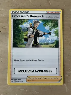 Professor's Research SWSH178 EUIC 2023 Expired Sword & Shield Rare Pokemon Card - Image 1