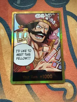 One Piece TCG - Don!! Card - Gol D. Roger (GOLD) - OP-13 “Carrying On His Will” - Image 1