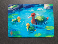 Turtle-Duck (Gold Stamped) 18/54 MTG Avatar Art Series Card - Image 1