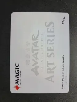 Turtle-Duck (Gold Stamped) 18/54 MTG Avatar Art Series Card - Image 2