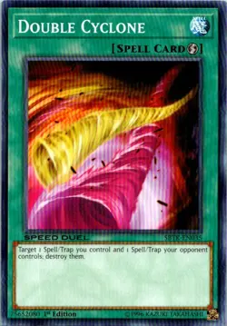 Double Cyclone SBTK-EN035 Yu-Gi-Oh! Card Mint 1st Edition - Image 1