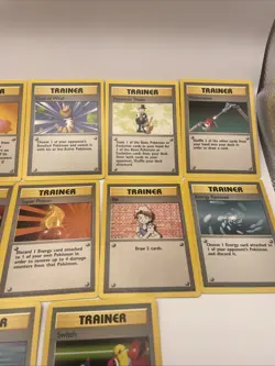 1999 Base Set Vintage Pokemon Trainer Card Mystery Lot (15 Cards, No Duplicates) - Image 3