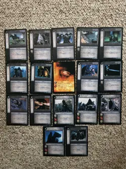 Lord Of The Rings TCG Series 1 The Fellowship Of The Ring Wraith RARES 17 CARDS - Image 1