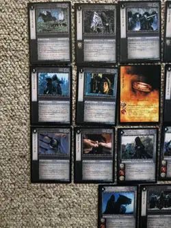 Lord Of The Rings TCG Series 1 The Fellowship Of The Ring Wraith RARES 17 CARDS - Image 2