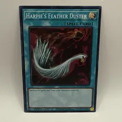 Yugioh! Harpie's Feather Duster EG01-EN022 Super Rare 1st Edition Holo Card - Image 1