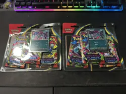 Pokemon TCG Phantasmal Flames 3-Pack Blister Card Pack LOT OF 2 SEALED - Image 1