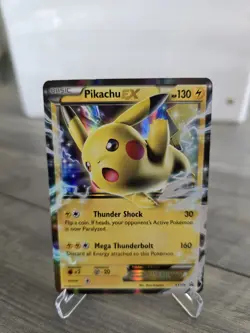 Pokemon Pikachu EX Jumbo Oversized Card XY174 Black Star Promo - Image 1