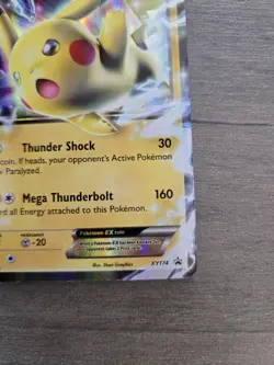 Pokemon Pikachu EX Jumbo Oversized Card XY174 Black Star Promo - Image 4
