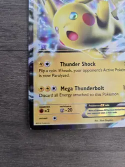 Pokemon Pikachu EX Jumbo Oversized Card XY174 Black Star Promo - Image 5