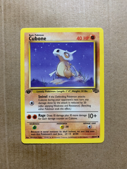 1st Edition Cubone 50/64 Jungle Set - Common Pokemon Card - NM/Mint - Image 1