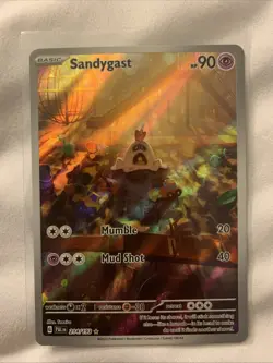 Pokemon TCG Sandygast Scarlet & Violet Paldea Evolved Holo Card 214/193 - Image 1