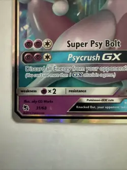 Mewtwo GX - 31/68 Battle Academy Ultra Rare Promo Pokemon Card - Jd - Image 3