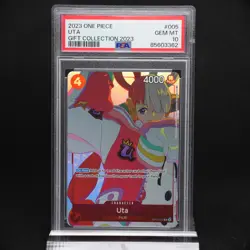 PSA 10 Uta OP01-005 Alt Art Holo Gift Collection 2023 Graded One Piece Card - Image 1