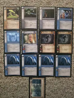 Lord Of The Rings TCG Series 1 The Fellowship Of The Ring Uncommon 13 Card Lot - Image 1