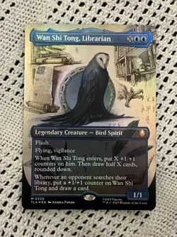 MTG Wan Shi Tong, Librarian 0320 Foil (Borderless) Avatar: The Last Airbender NM - Image 1