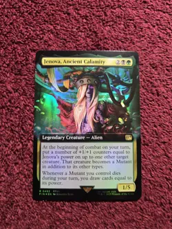 MTG Jenova, Ancient Calamity 0493 Extended Art Foil Final Fantasy - Image 1