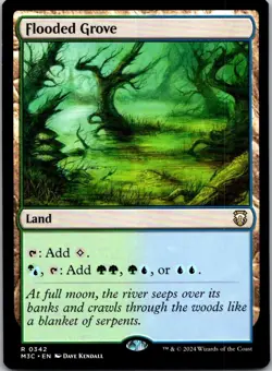 Magic the Gathering Flooded Grove Modern Horizons 3 Commander MTG Free Shipping - Image 1