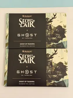 Secret Lair x Ghost of Tsushima RAINBOW FOIL PlayStation MTG IN-HAND - Image 1