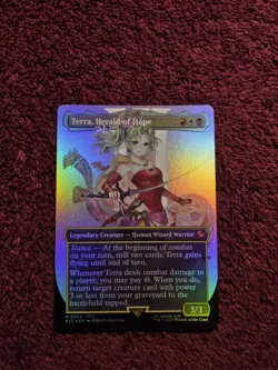 MTG Terra, Herald Of Hope 0204 Borderless Foil Final Fantasy - Image 1