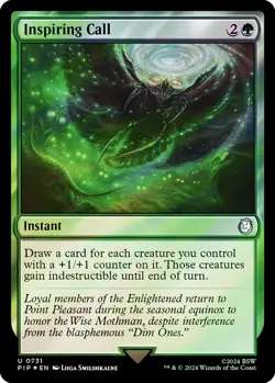 MTG FOIL Inspiring Call Surge Foil - Fallout Commander #731 - Image 1