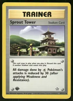Pokemon Tcg Neo Genesis WOTC NM Regular Sprout Tower [1st Edition] #97 - Image 1