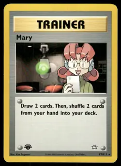 Pokemon Tcg Neo Genesis WOTC NM Regular Mary [1st Edition] #87 - Image 1