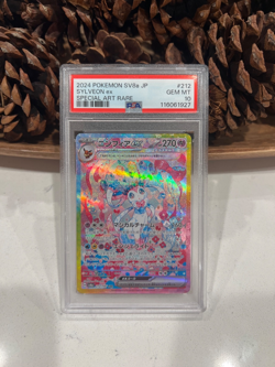 Sylveon ex SAR Terastal Festival 212/187 sv8a Full Art Japanese Pokemon PSA 10 - Image 1