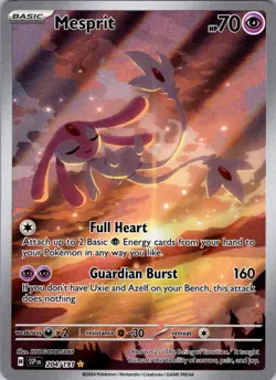 Mesprit 204/191 Surging Sparks Illustration Rare Pokemon NM - Image 1