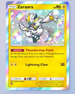Zeraora Shiny 1?, Pokemon TCG Pocket, Mega-Rising, English - Image 1