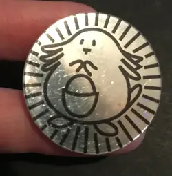 Chansey Pokemon Coin Wizards 1999 Silver Original WOTC Of The Coast RARE - Image 3