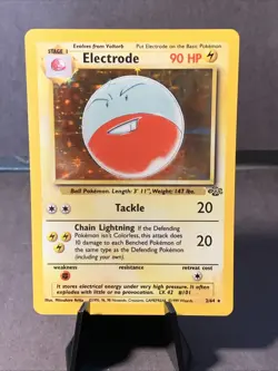 Pokemon TCG Electrode #2/64 Jungle Set Unlimited Holo Rare WOTC VTG 1999 - Image 1