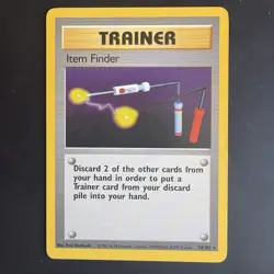 Pokemon Vintage Non-Holo Rare Item Finder 74/102 Base Set WotC 1999 - Image 1