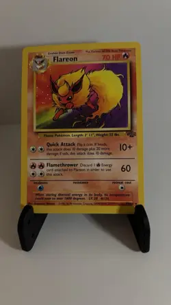 Pokemon TCG Flareon Jungle Set 19/64 Non-Holo Rare NM - Image 1